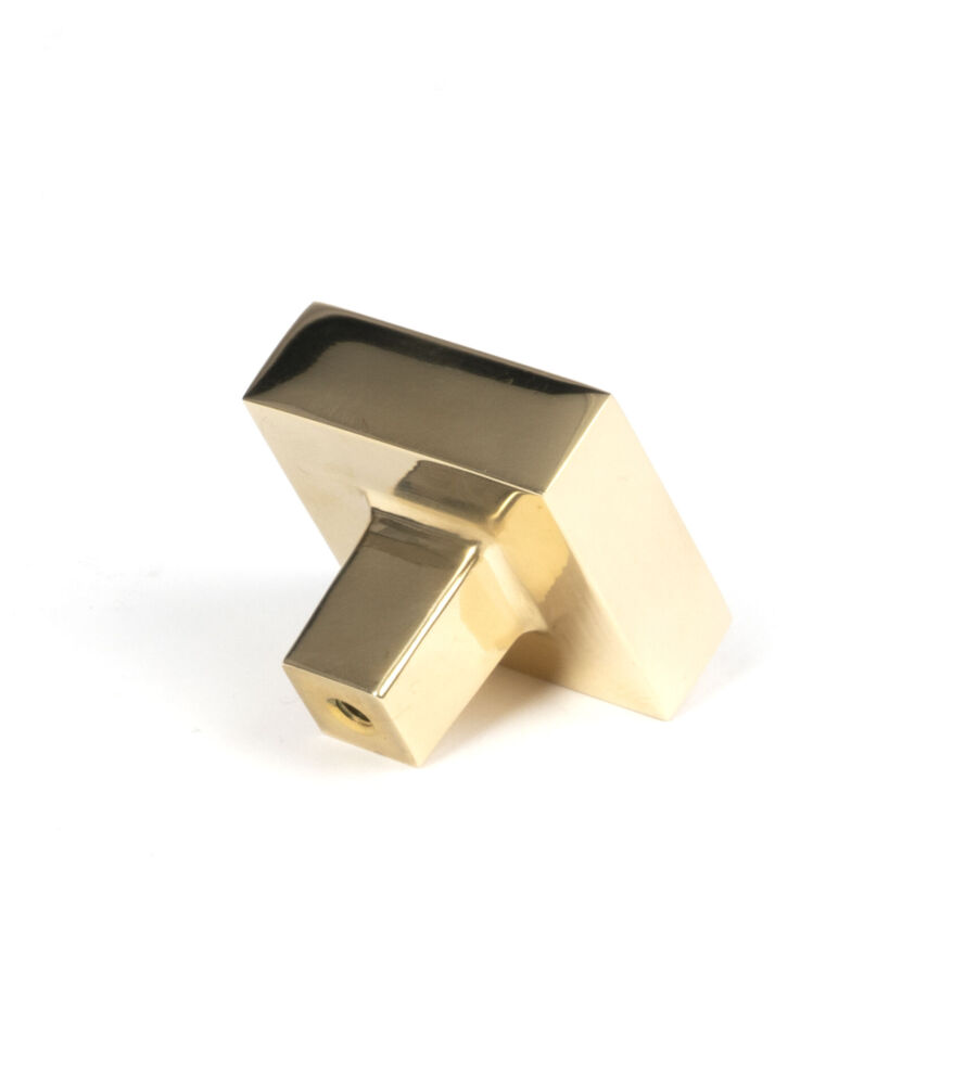 From The Anvil Polished Brass Albers Cabinet Knob - 35mm - Image 4