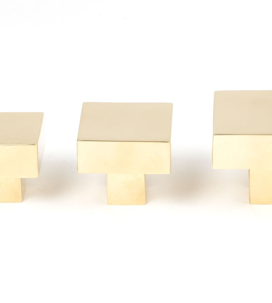 From The Anvil Polished Brass Albers Cabinet Knob - 35mm - Image 6