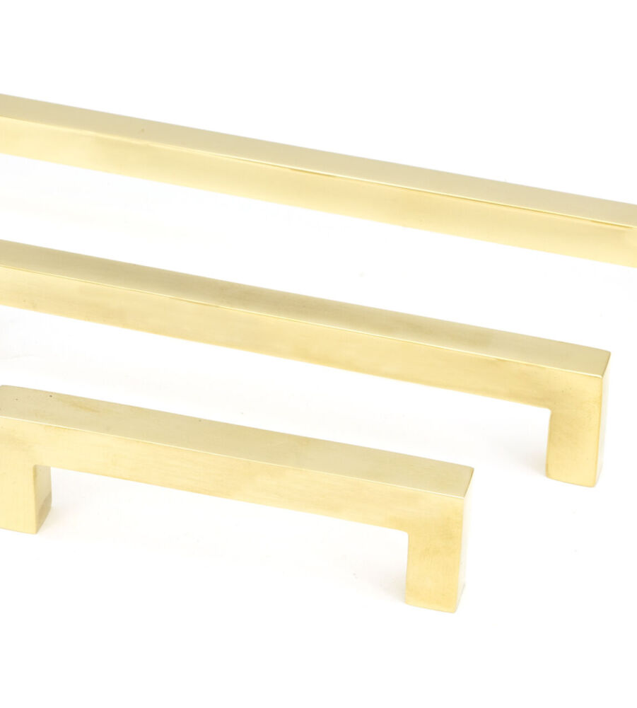 From The Anvil Polished Brass Albers Pull Handle - Medium - Image 6