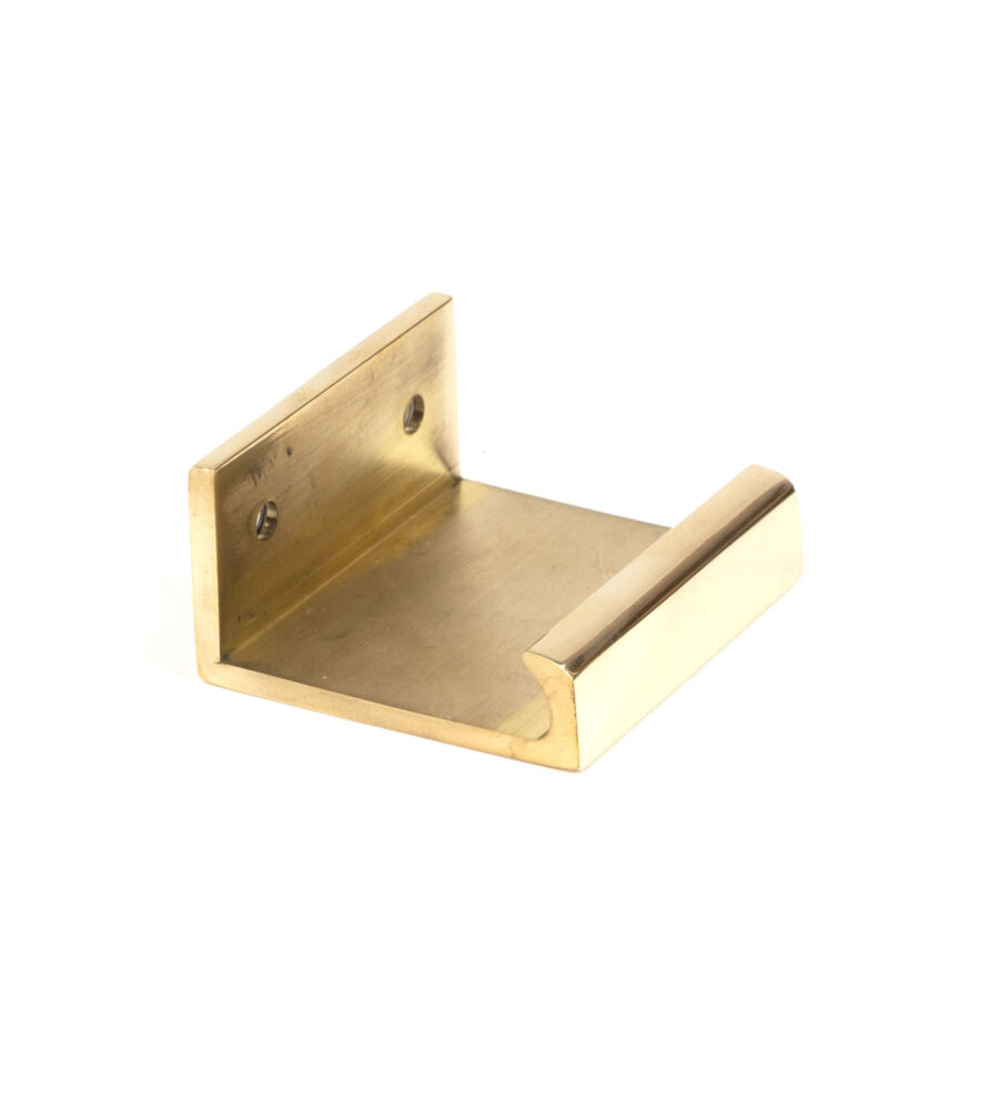 From The Anvil Polished Brass 50mm Plain Edge Pull - Image 3