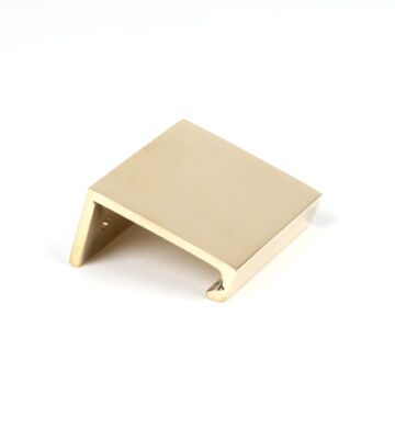 From The Anvil Polished Brass 50mm Plain Edge Pull