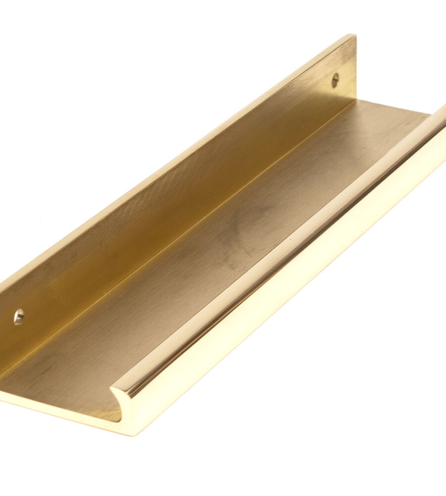 From The Anvil Polished Brass 200mm Plain Edge Pull - Image 3