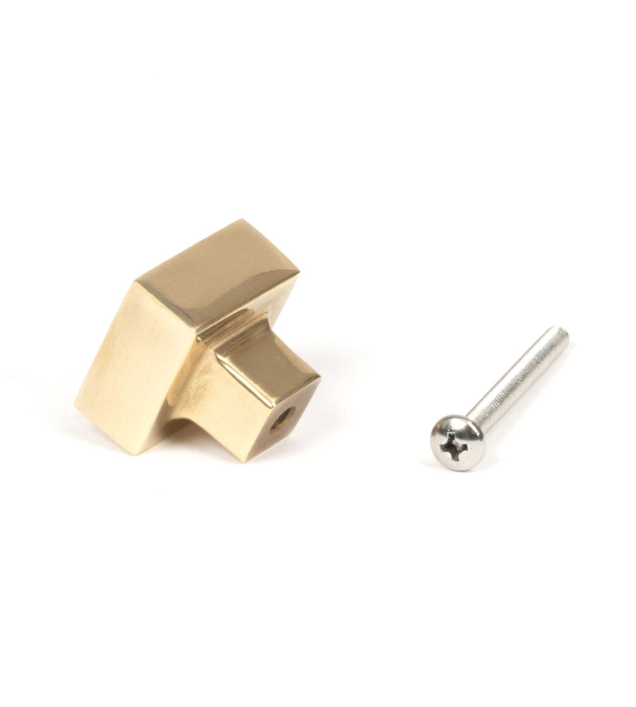 From The Anvil Aged Brass Albers Cabinet Knob - 25mm - Image 5