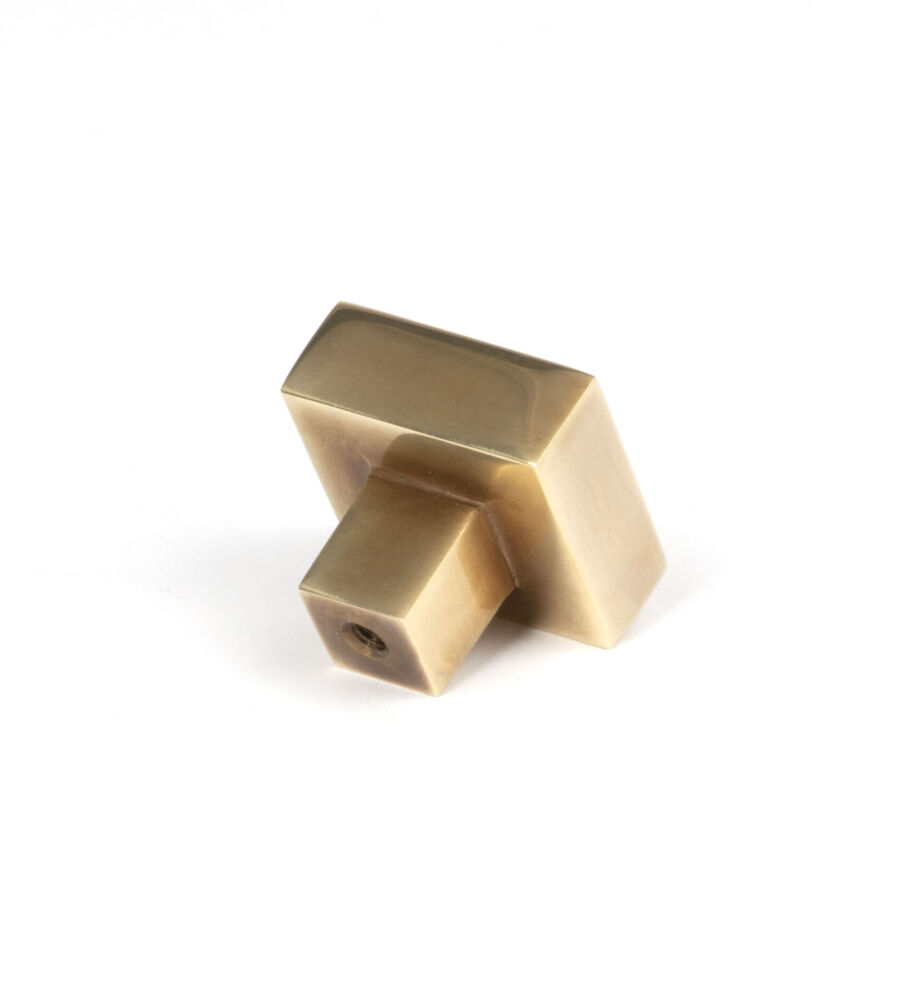 From The Anvil Aged Brass Albers Cabinet Knob - 30mm - Image 4