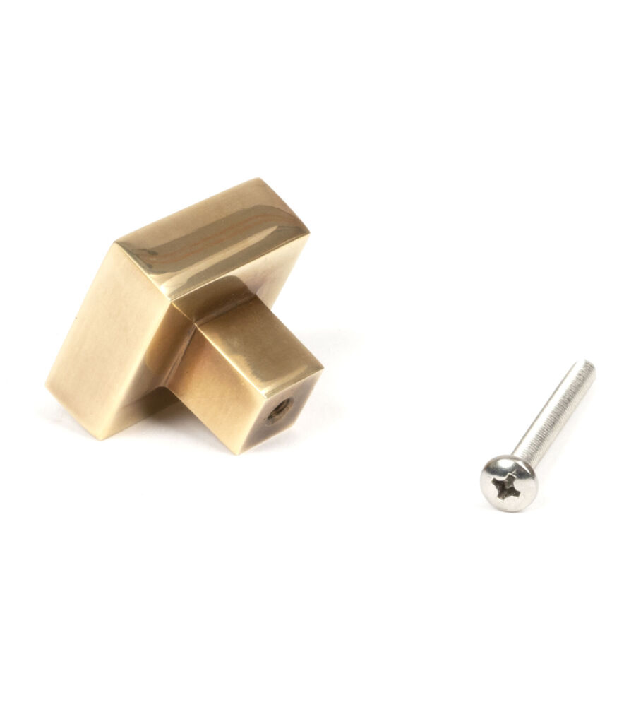 From The Anvil Aged Brass Albers Cabinet Knob - 30mm - Image 5