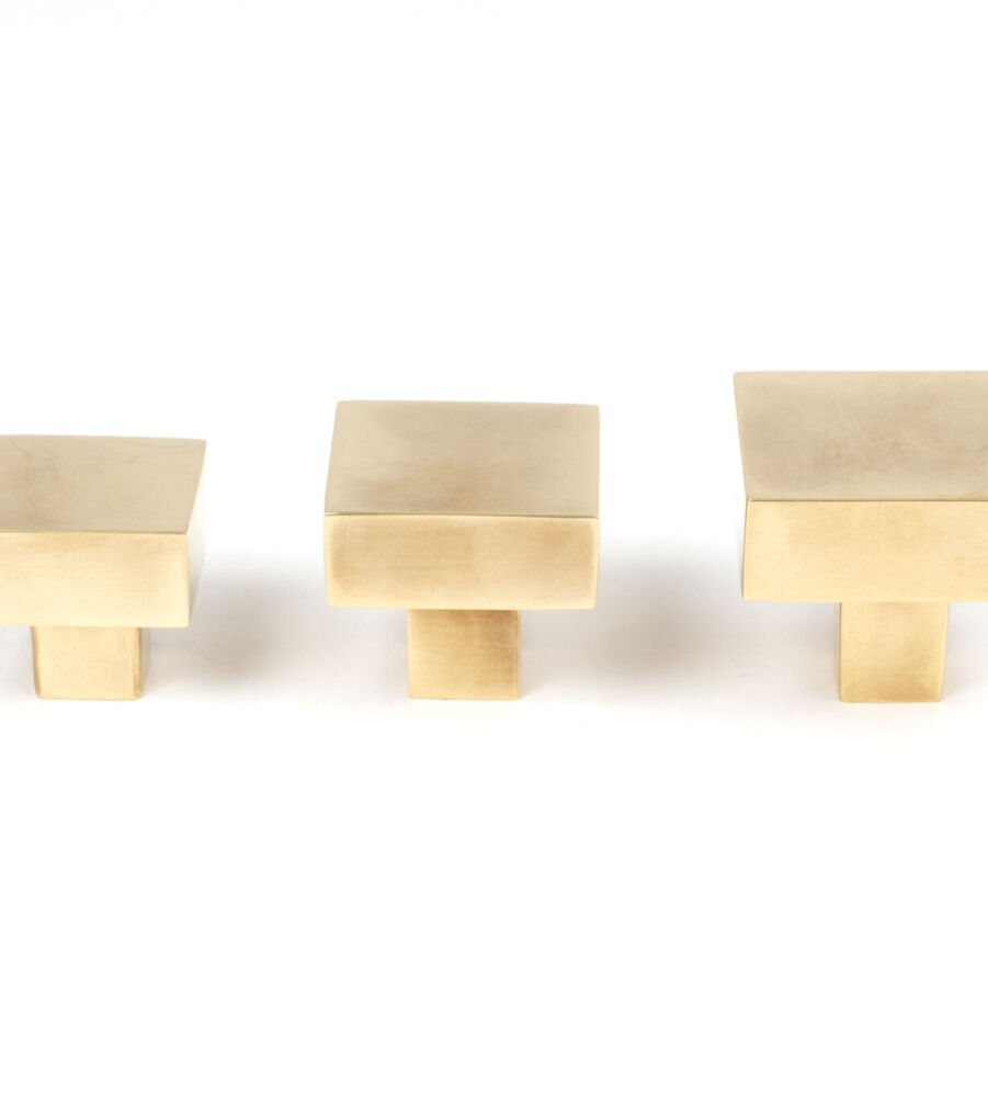 From The Anvil Aged Brass Albers Cabinet Knob - 30mm - Image 6