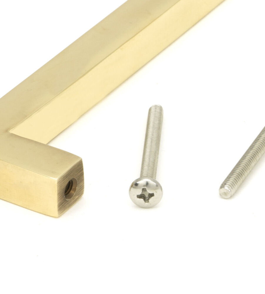 From The Anvil Aged Brass Albers Pull Handle - Small - Image 5