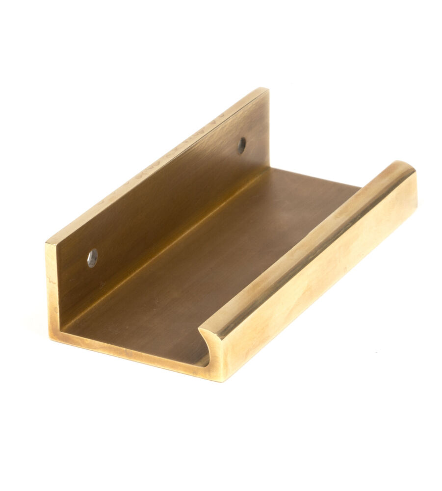 From The Anvil Aged Brass 100mm Plain Edge Pull - Image 3