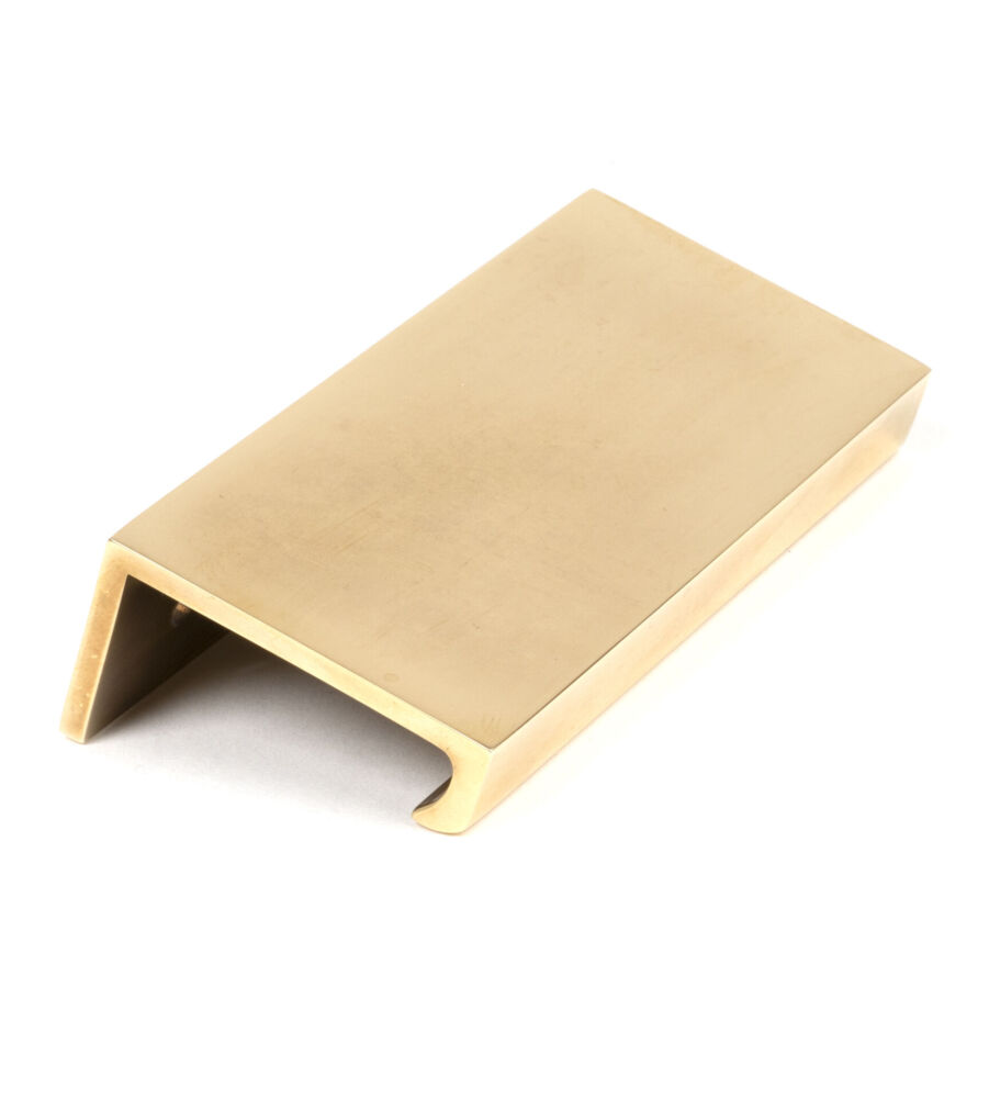 From The Anvil Aged Brass 100mm Plain Edge Pull