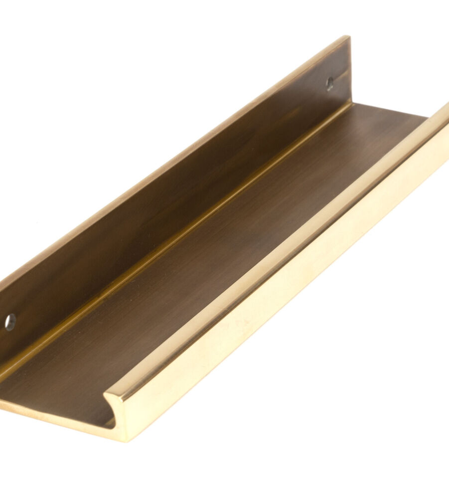From The Anvil Aged Brass 200mm Plain Edge Pull - Image 3