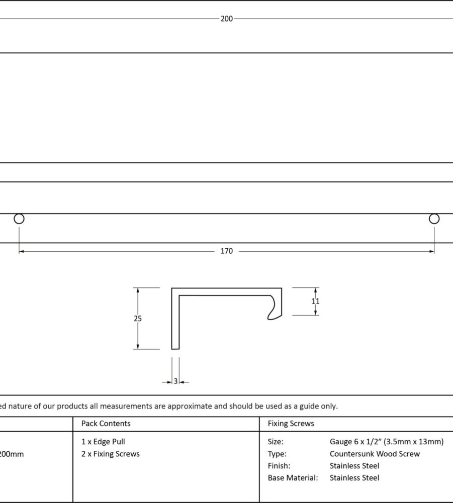 From The Anvil Polished Nickel 200mm Plain Edge Pull - Image 2