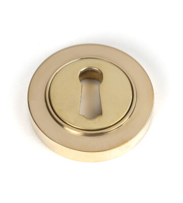 From The Anvil Polished Brass Round Escutcheon (Plain)