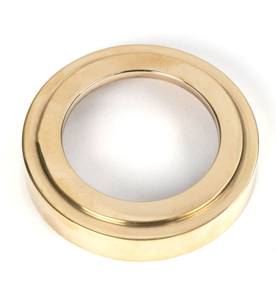 From The Anvil Polished Brass Round Escutcheon (Art Deco) - Image 3