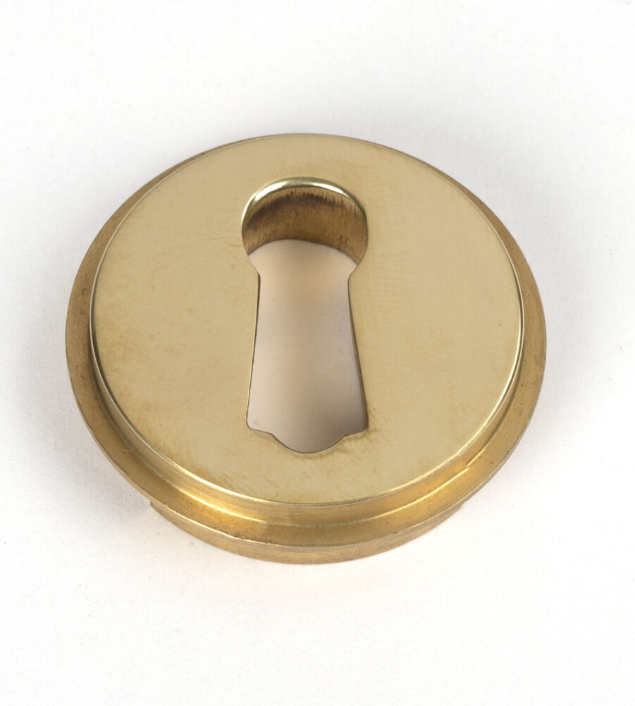 From The Anvil Polished Brass Round Escutcheon (Art Deco) - Image 5