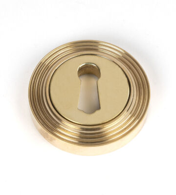 From The Anvil Polished Brass Round Escutcheon (Beehive)