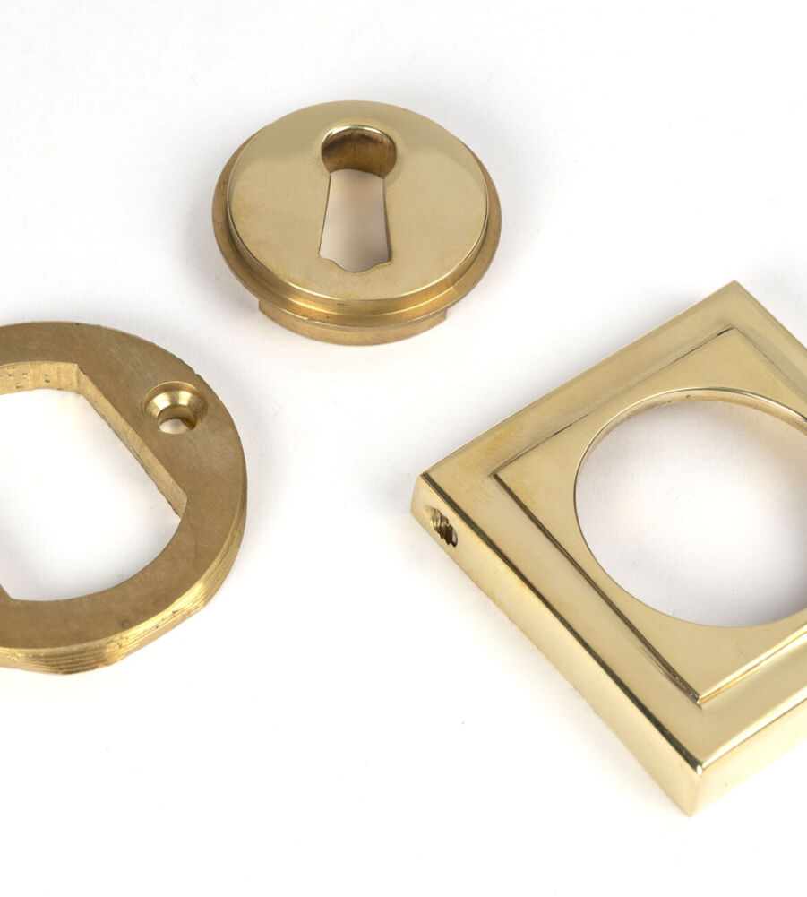 From The Anvil Polished Brass Round Escutcheon (Square) - Image 5