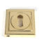 From The Anvil Polished Brass Round Escutcheon (Square)