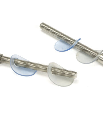 From The Anvil Satin SS (304) 100mm Back to Back Fixings for T Bar (2) – Offset