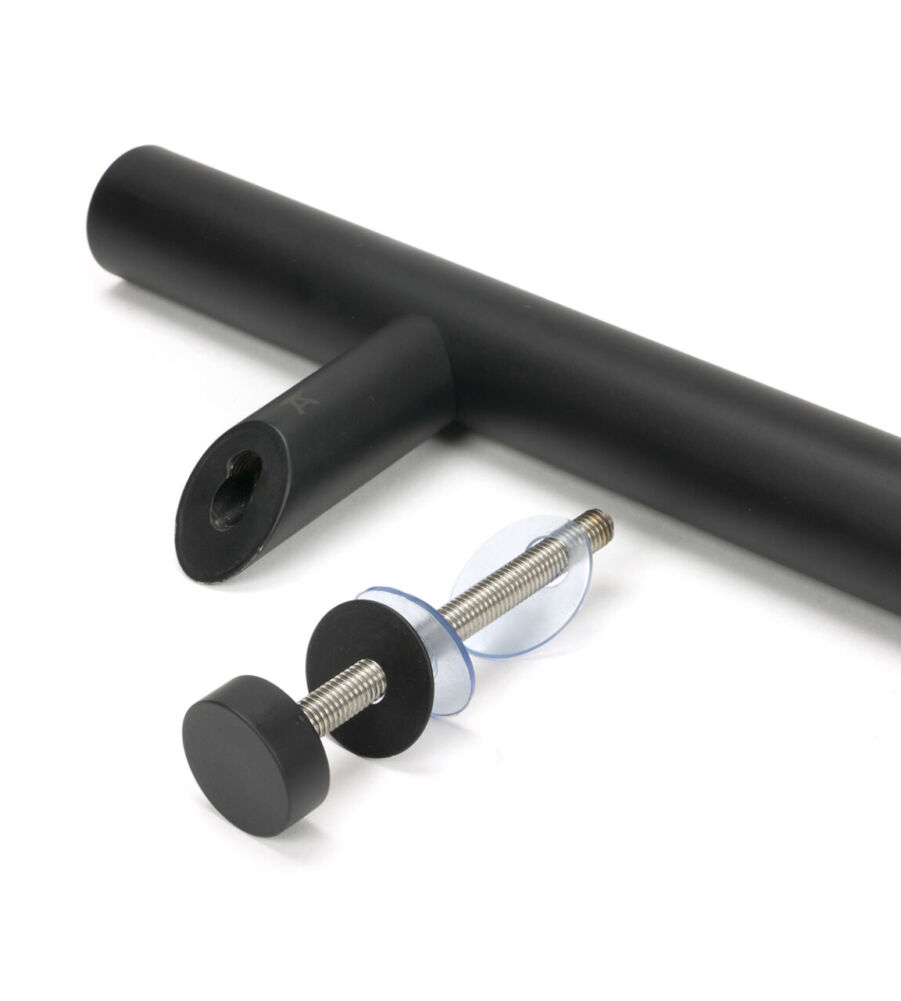 From The Anvil Matt Black SS (304) 100mm Bolt Fixings for T Bar (2) - Offset - Image 3
