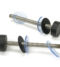 From The Anvil Matt Black SS (304) 100mm Bolt Fixings for T Bar (2) - Offset