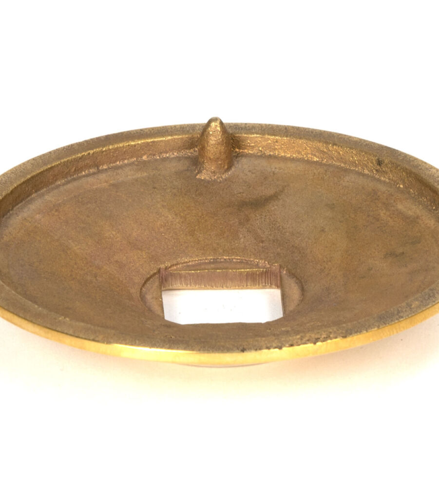 From The Anvil Polished Brass Beehive Centre Door Knob - Image 6