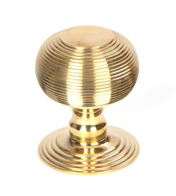 From The Anvil Polished Brass Beehive Centre Door Knob