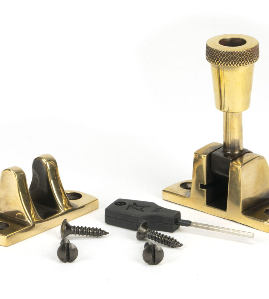 From The Anvil Aged Brass Brompton Brighton Fastener (Radiused) - Image 4