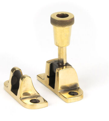 From The Anvil Aged Brass Brompton Brighton Fastener (Radiused)