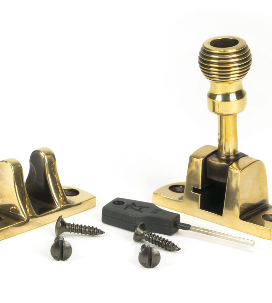 From The Anvil Aged Brass Beehive Brighton Fastener (Radiused) - Image 4