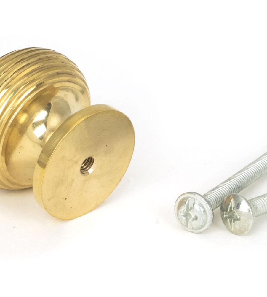 From The Anvil Polished Brass Beehive Cabinet Knob 30mm - Image 3