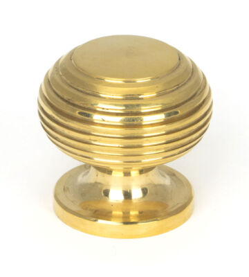 From The Anvil Polished Brass Beehive Cabinet Knob 30mm