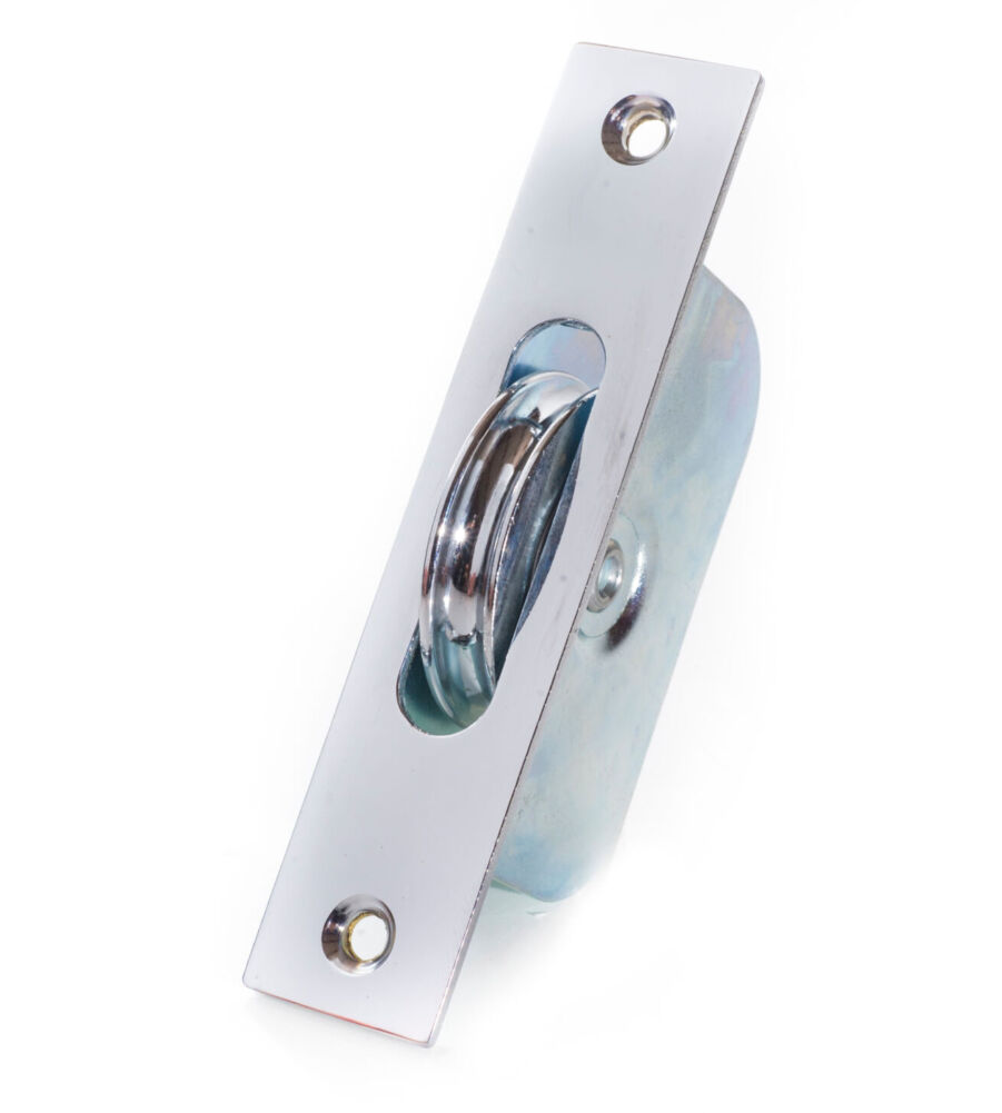 Endurance Square Sash Pulley Wheel 13/4'' Wheel Polished Chrome - Image 3
