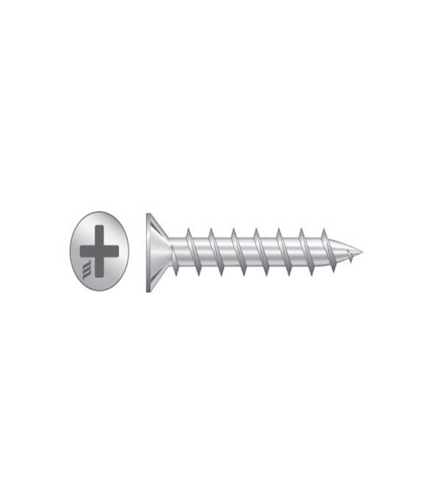 Rapierstar StarPVCU CFG 4.3 X 20 Csk Fast Thread Gimlet Point Carbon Steel Zinc Box/1,000