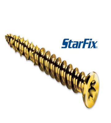 Rapierstar FFT 7.5 X 102 Starfix Csk Masonry Screw Carbon Steel Yellow Box/100