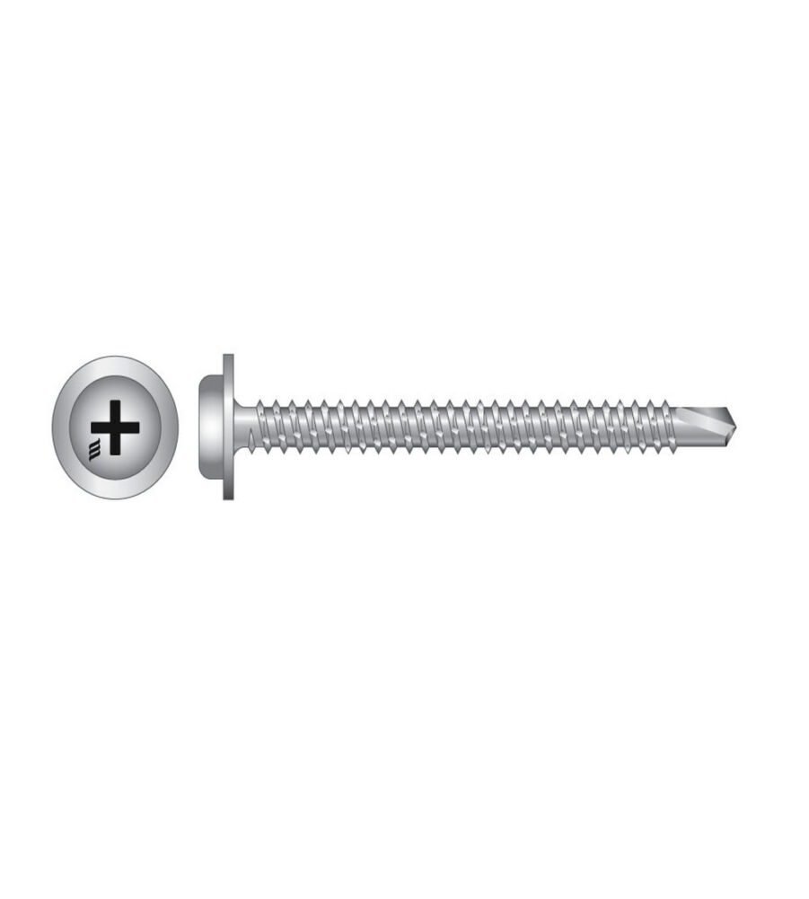 Rapierstar StarPVCU WSR 4.8 X 80 W/Pan S/Tapp S/Drill Point Carbon Steel Zinc Box/200