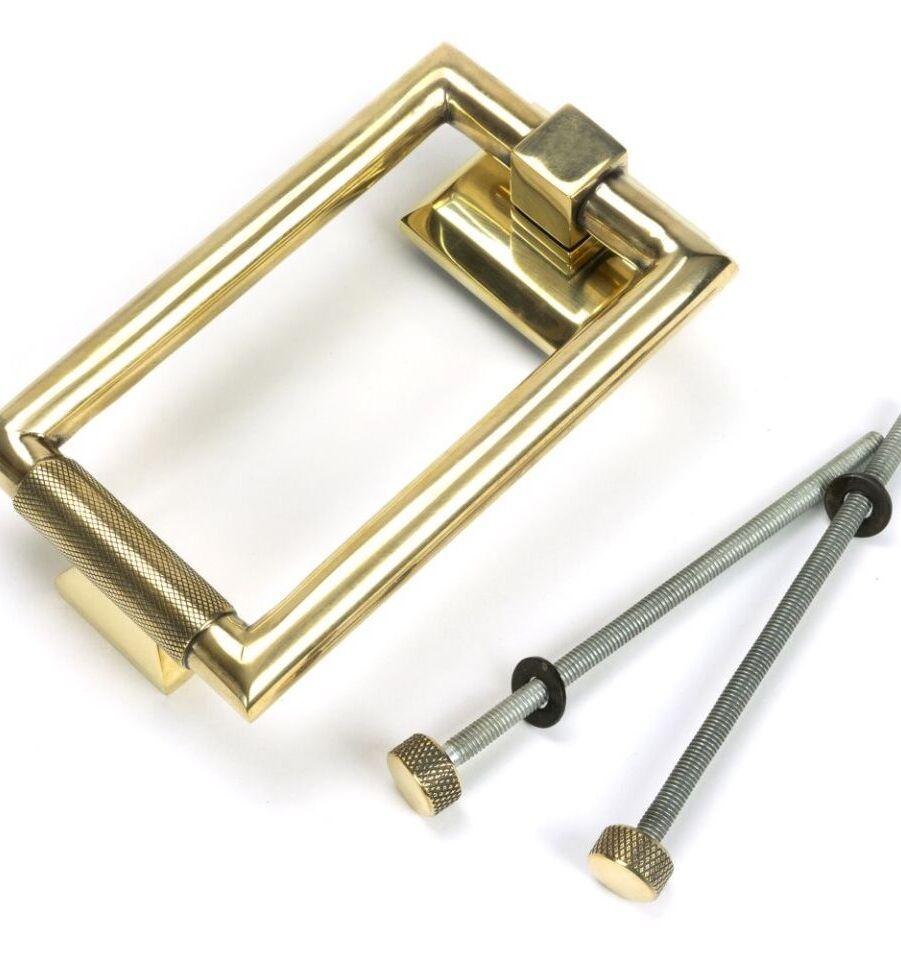 From The Anvil Aged Brass Brompton Door Knocker