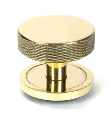 From The Anvil Aged Brass Brompton Centre Door Knob (Plain)