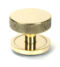 From The Anvil Aged Brass Brompton Centre Door Knob (Plain)