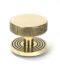 From The Anvil Aged Brass Brompton Centre Door Knob (Beehive)