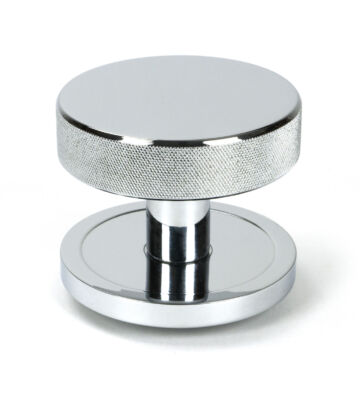 From The Anvil Polished Chrome Brompton Centre Door Knob (Plain)