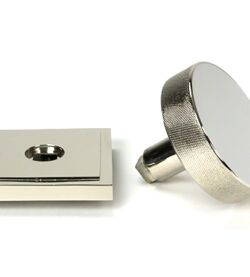 From The Anvil Polished Nickel Brompton Centre Door Knob (Square) - Image 3