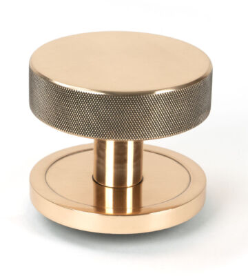 From The Anvil Polished Bronze Brompton Centre Door Knob (Plain)