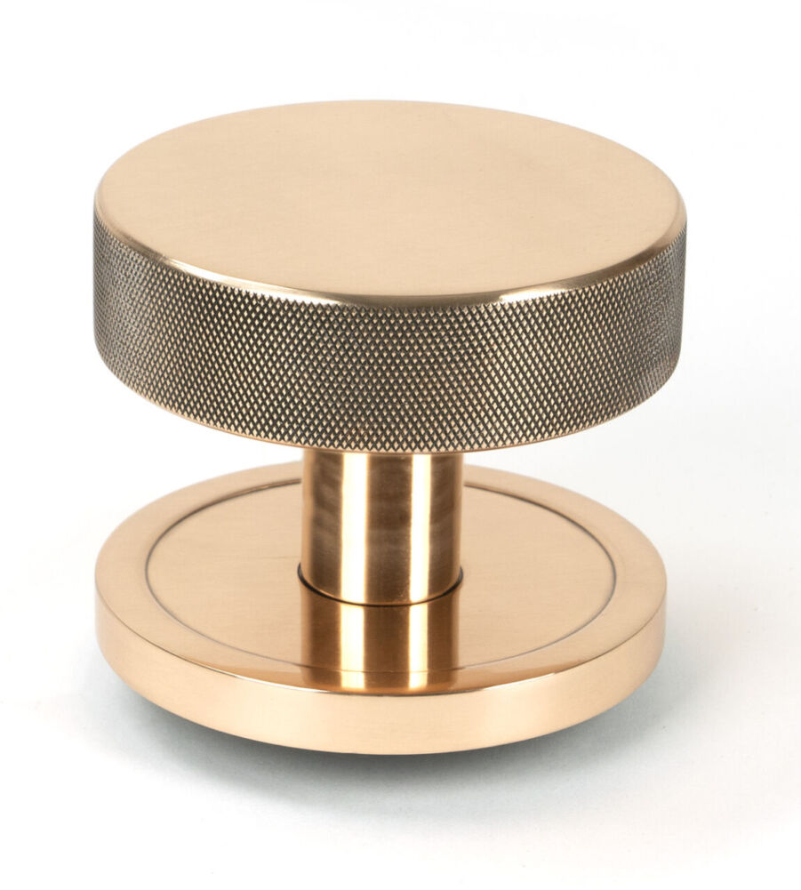 From The Anvil Polished Bronze Brompton Centre Door Knob (Plain)