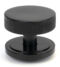 From The Anvil Black Brompton Centre Door Knob (Art Deco)