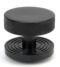 From The Anvil Black Brompton Centre Door Knob (Beehive)