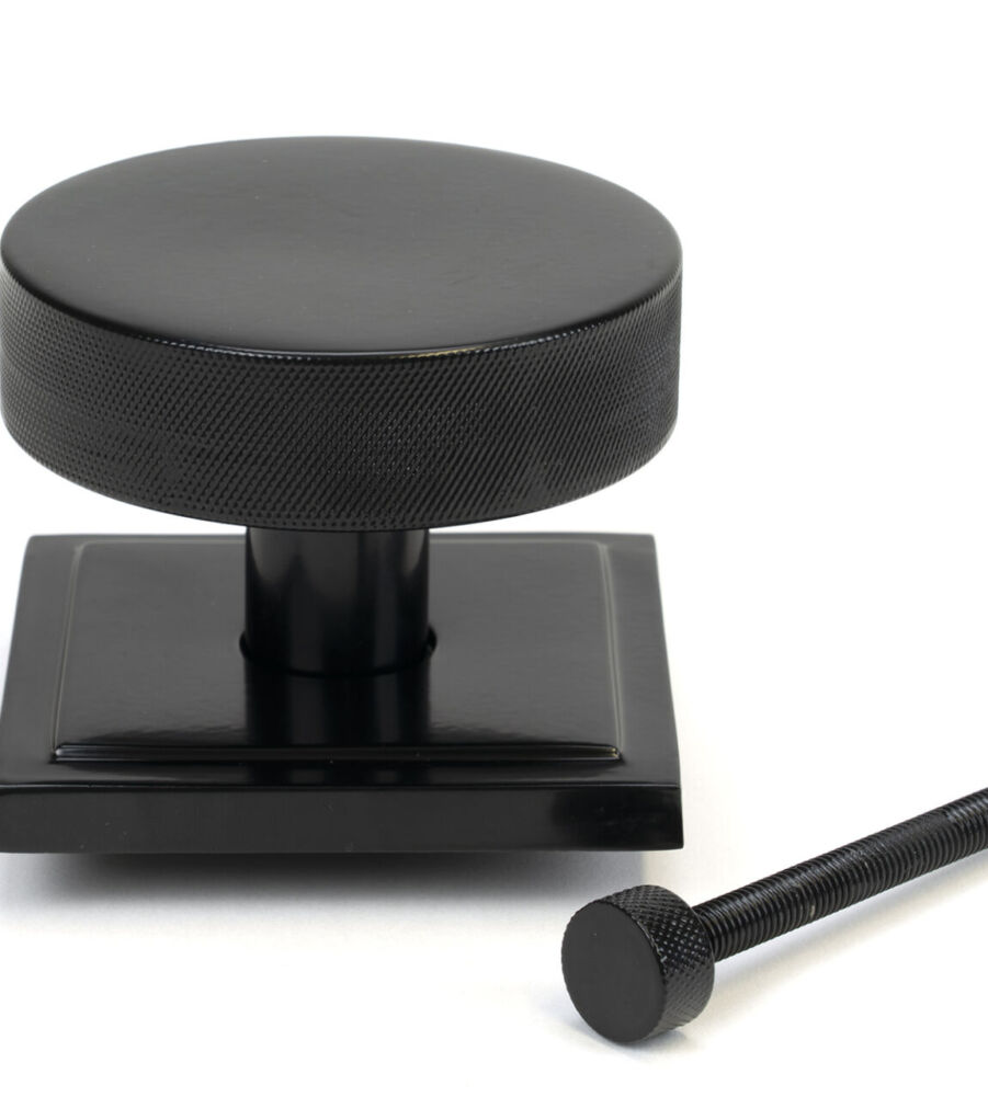 From The Anvil Black Brompton Centre Door Knob (Square) - Image 2