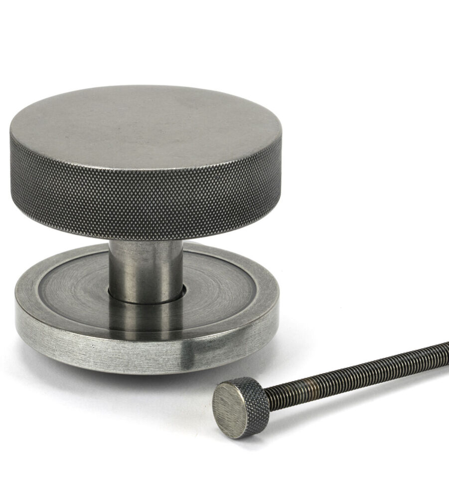 From The Anvil Pewter Brompton Centre Door Knob (Plain) - Image 2