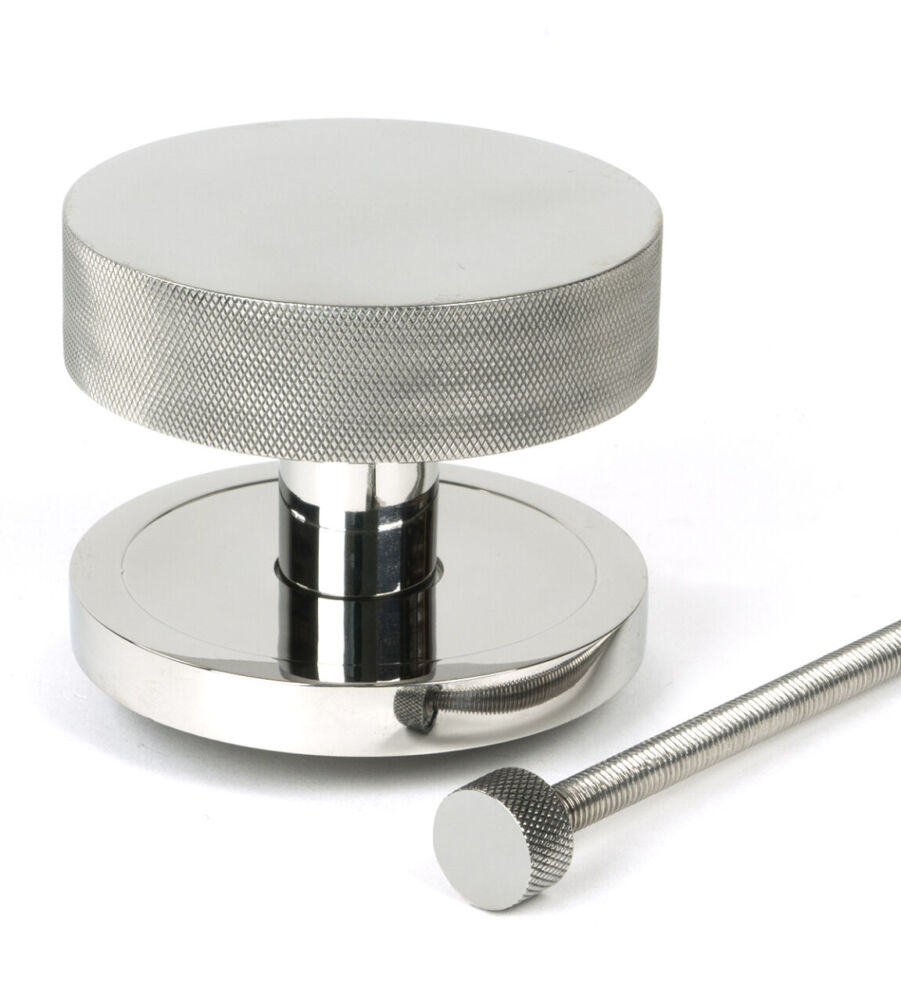 From The Anvil Polished Marine SS (316) Brompton Centre Door Knob (Plain) - Image 2