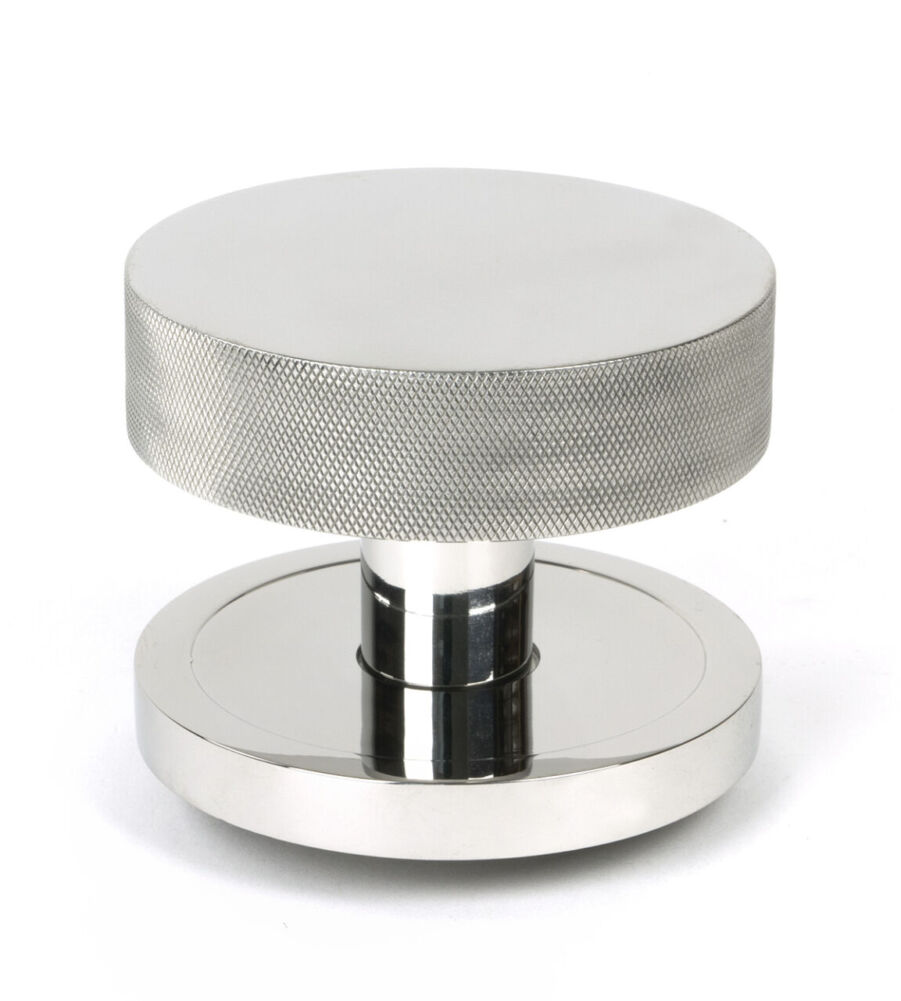 From The Anvil Polished Marine SS (316) Brompton Centre Door Knob (Plain)