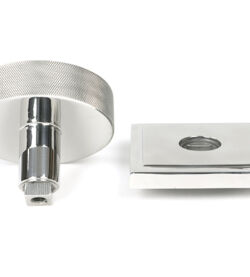 From The Anvil Polished Marine SS (316) Brompton Centre Door Knob (Square) - Image 4